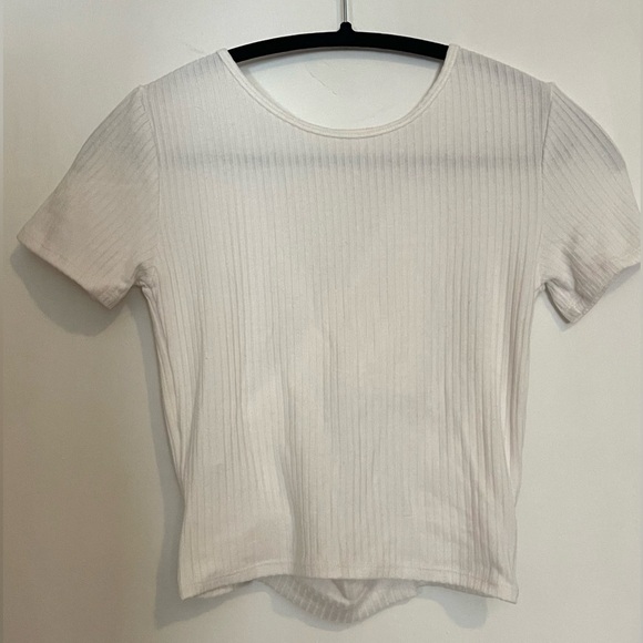 Mango Open Back Blouse Size Small- White- NWOT - Picture 2 of 8